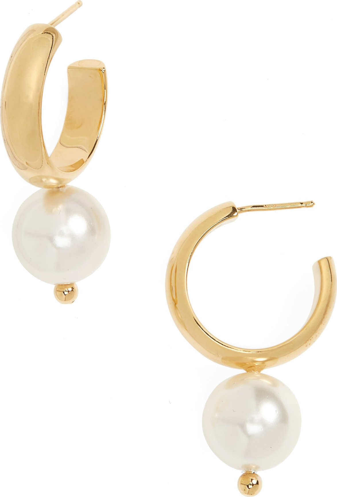 Simone Rocha Imitation Pearl Hoop Earrings