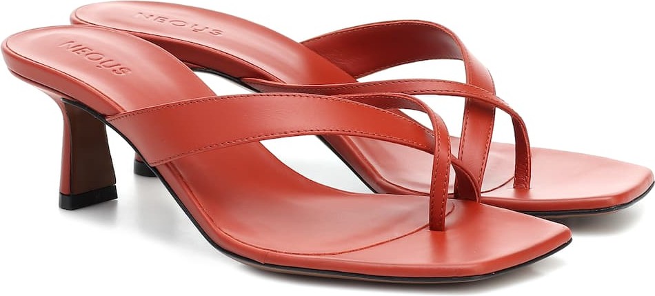 Neous Florae leather sandals