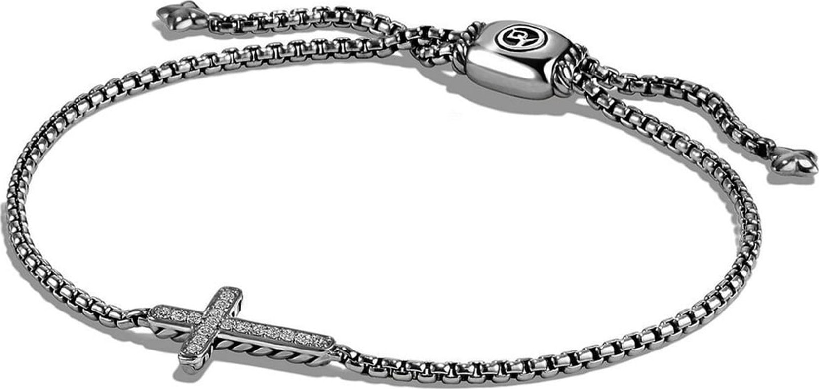 David Yurman 'Petite Pavé' Cross Bracelet with Diamonds
