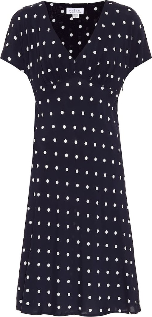 Velvet By Graham & Spencer Juna polka-dot dress