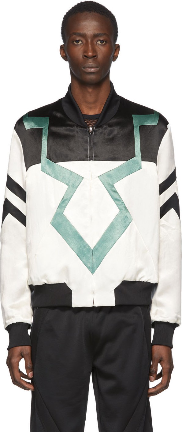 Kiko Kostadinov Reversible White & Black Derby Jacket