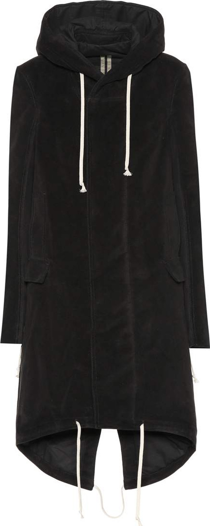 Rick Owens Hooded cotton jacket