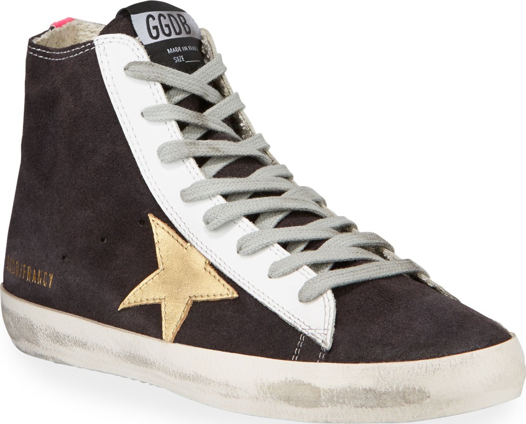 Golden Goose Deluxe Brand Francy Brushed High-Top Sneakers