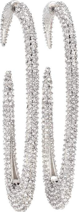 Saint Laurent Crystal hoop earrings