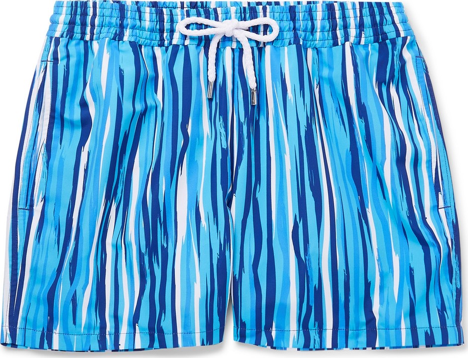 Frescobol Carioca Açu Slim-Fit Short-Length Printed Swim Shorts