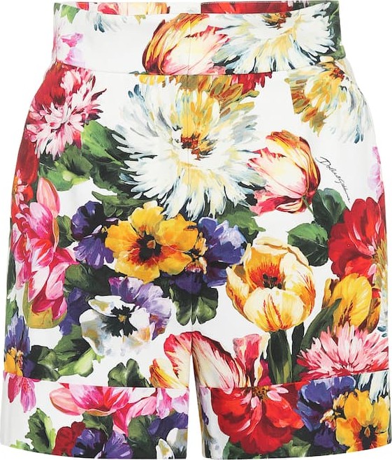 Dolce & Gabbana Floral stretch cotton shorts
