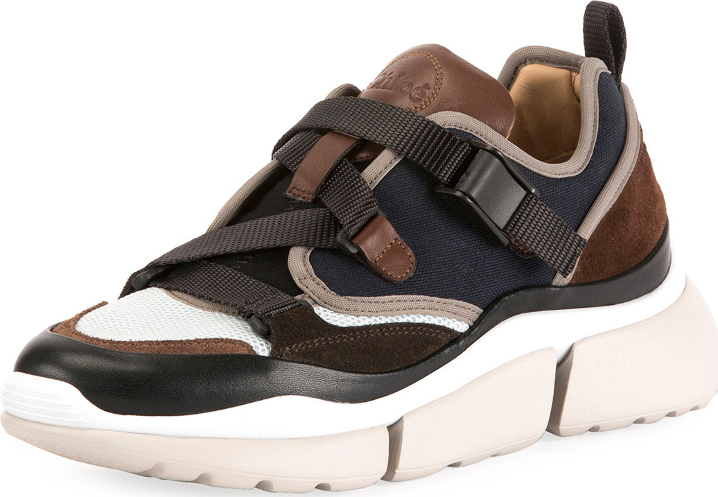 Chloe Sonnie Multicolor Buckle Sneakers