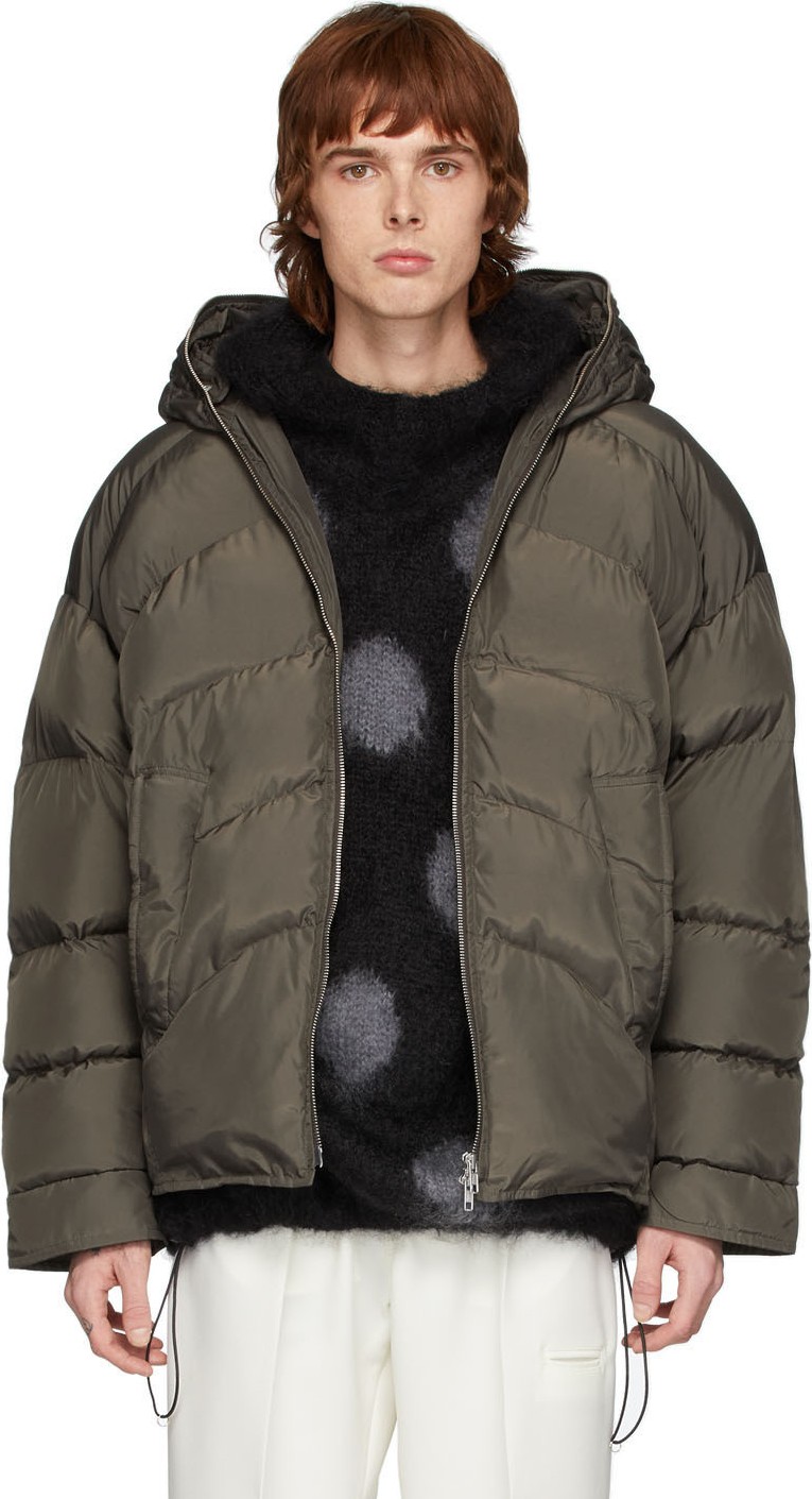 Random Identities Grey Duvet Jacket