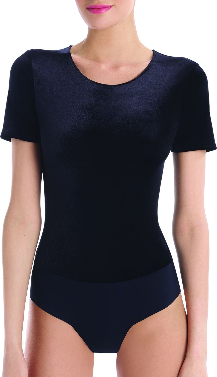 Commando Velvet Round-Neck Tee Cheeky Bodysuit