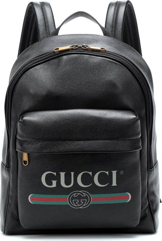 Gucci Printed leather backpack