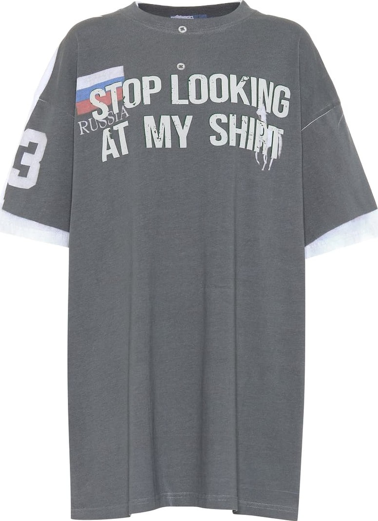Vetements Printed cotton T-shirt