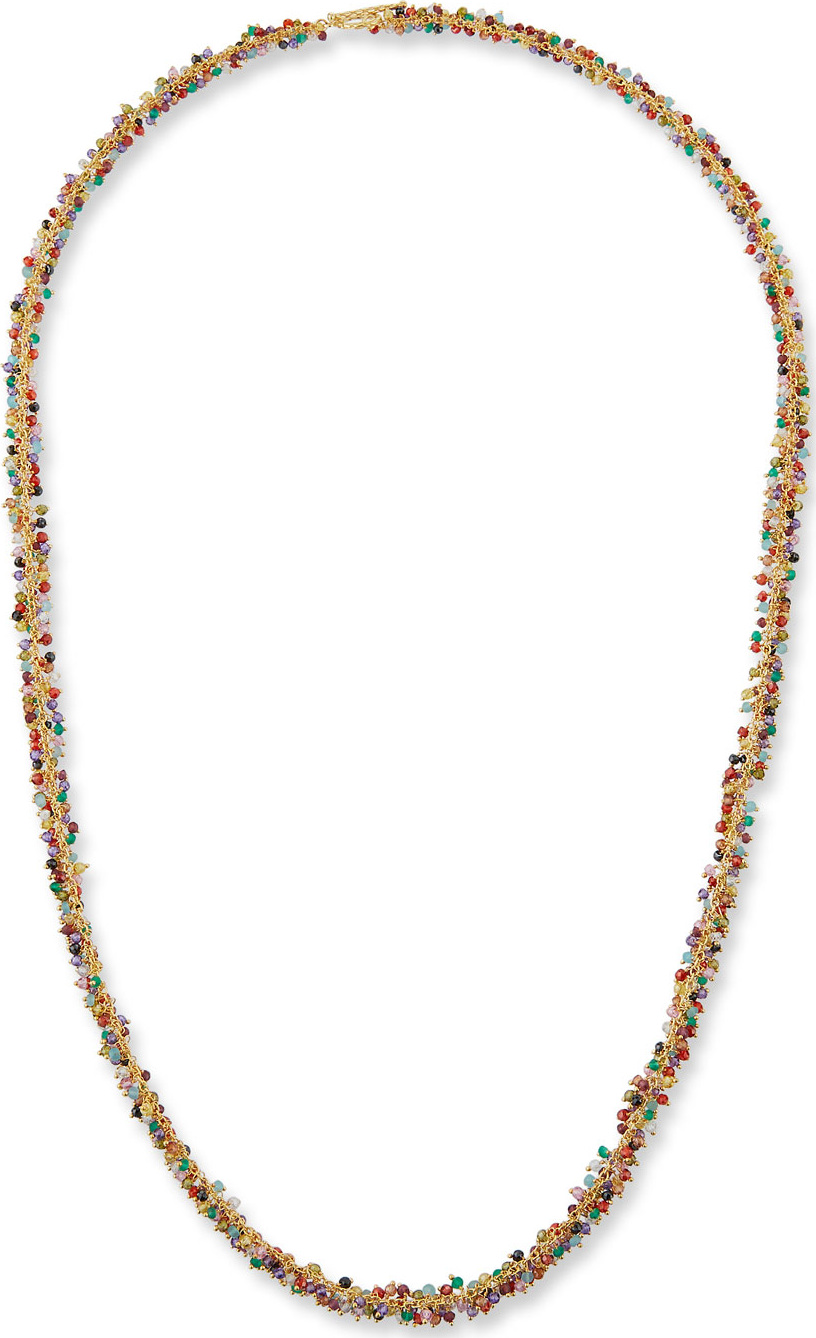 Margo Morrison Multi-Stone Cluster Necklace