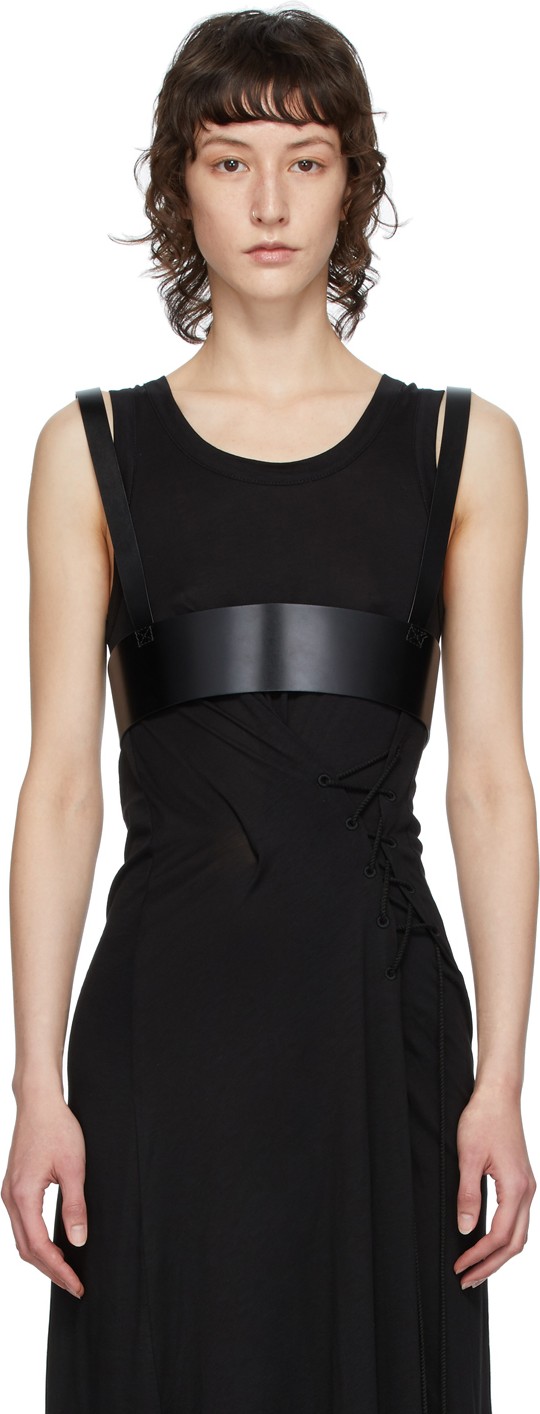Ann Demeulemeester Black Kenya Suspender Bustier