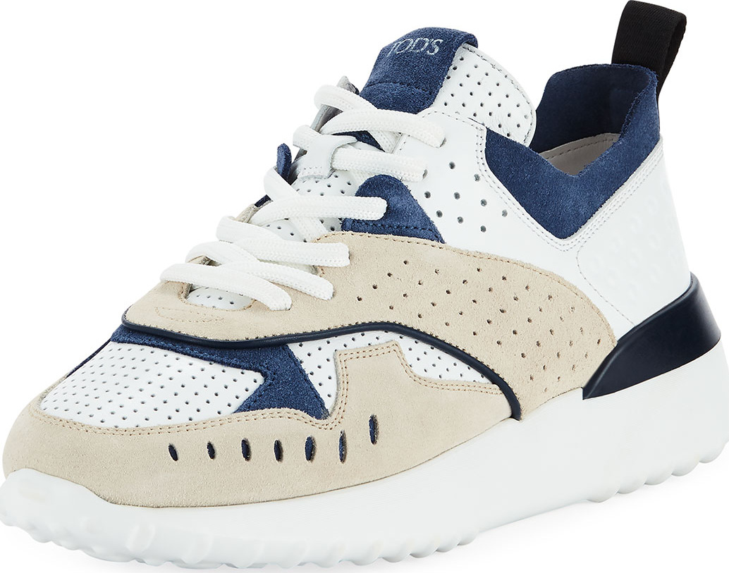 Tod's Mixed Platform Running Sneaker
