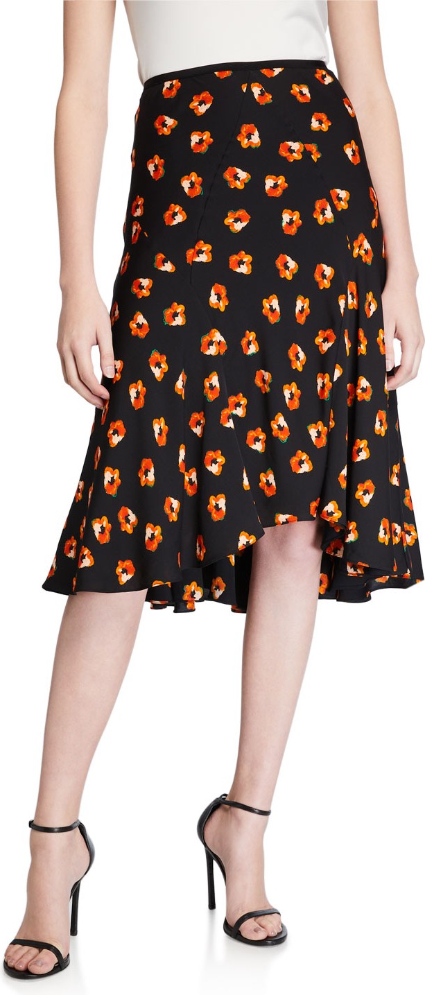 DIANE von FURSTENBERG Debra Floral-Print Skirt