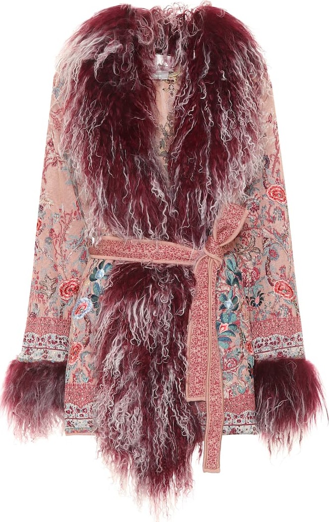 Camilla Shearling-trimmed jacket