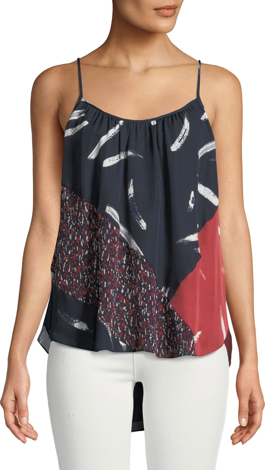 Joie Leniline Printed High-Low Top