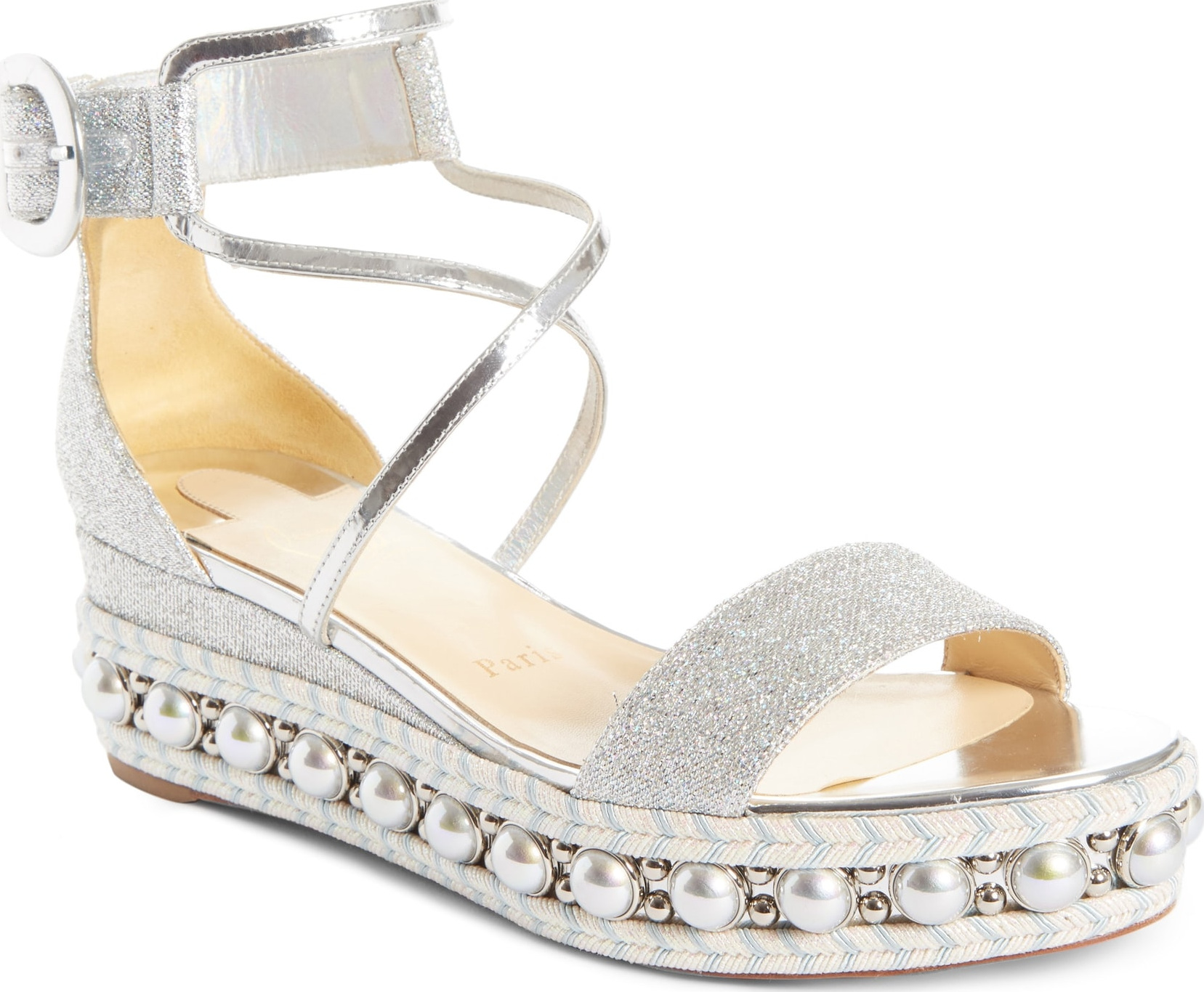 Christian Louboutin Chocazeppa Studded Wedge