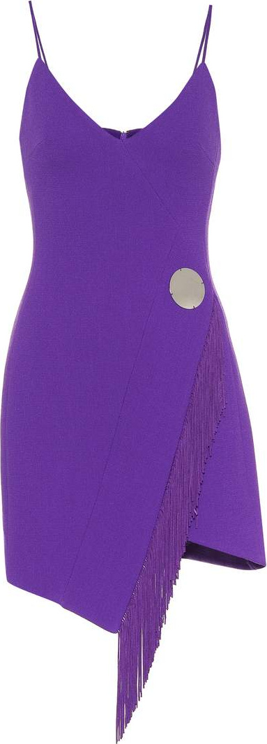 David Koma Stretch wool-blend minidress