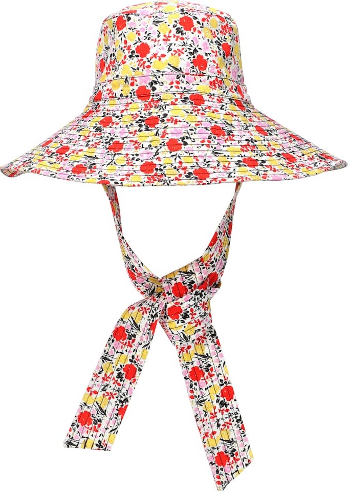 Ganni Exclusive to Mytheresa – floral wide-brim hat