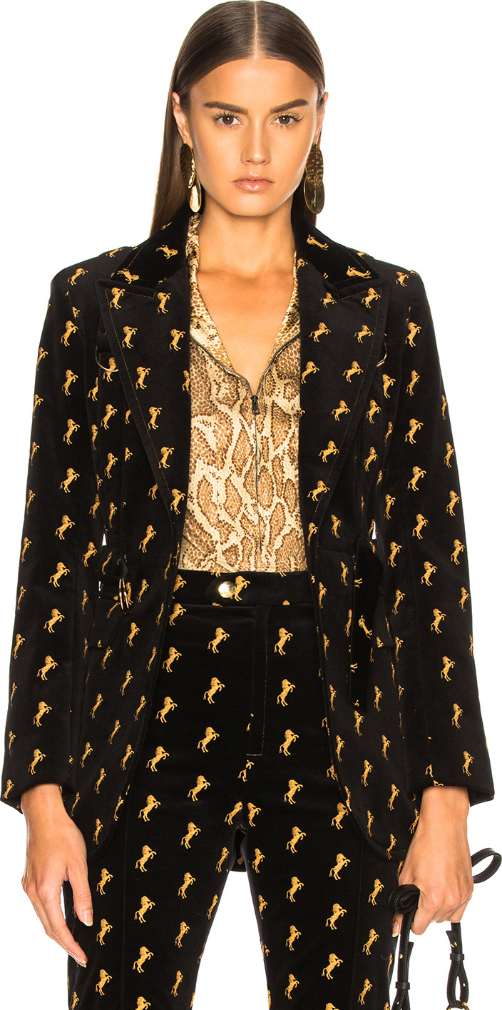 Chloe Horse Embroidered Blazer