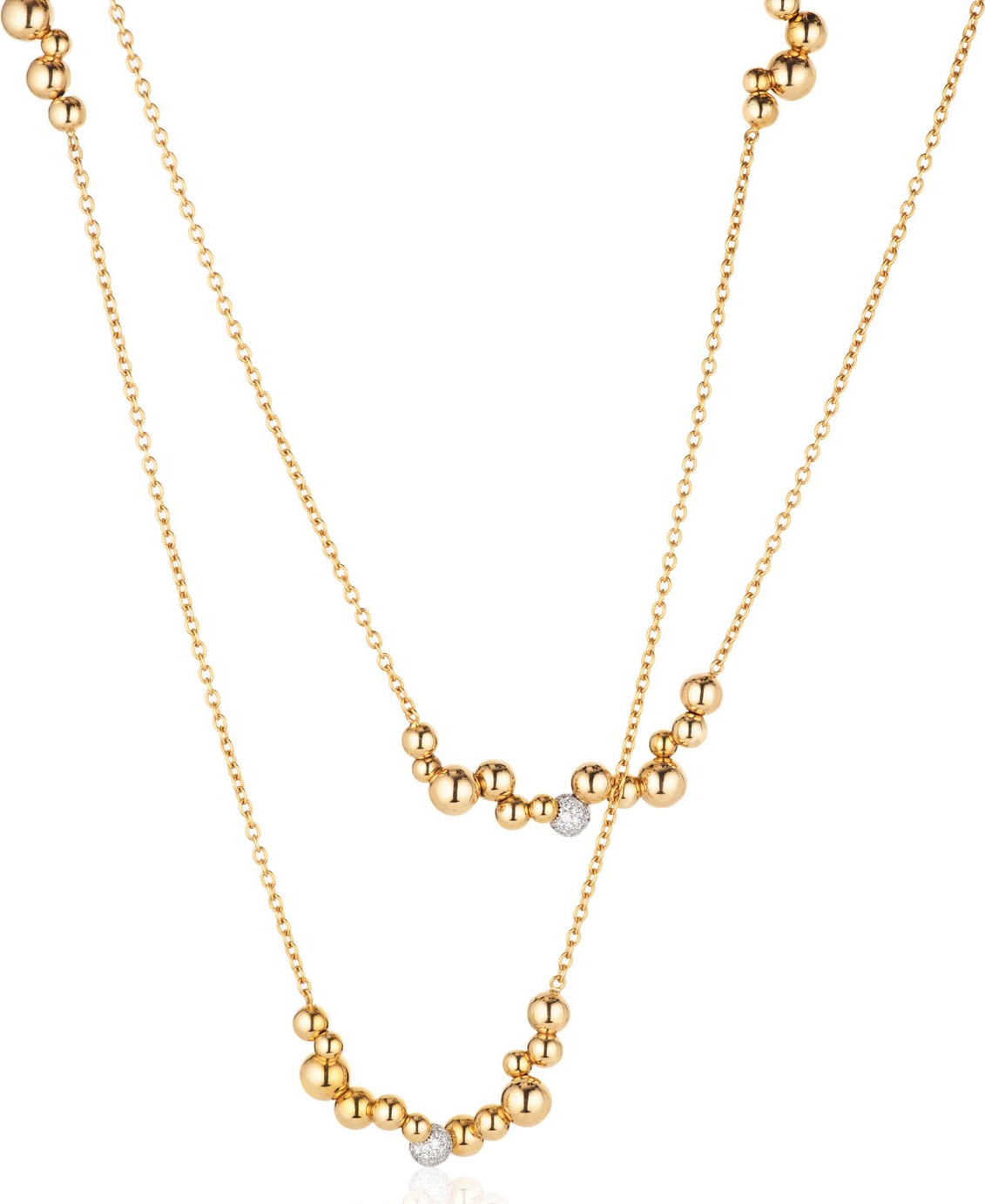 Marina B Mini Atomo Diamond Necklace in 18K Gold, 42"