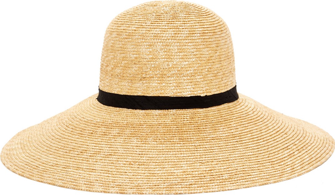 Janessa Leone Alix Wide-Brim Straw Sun Hat