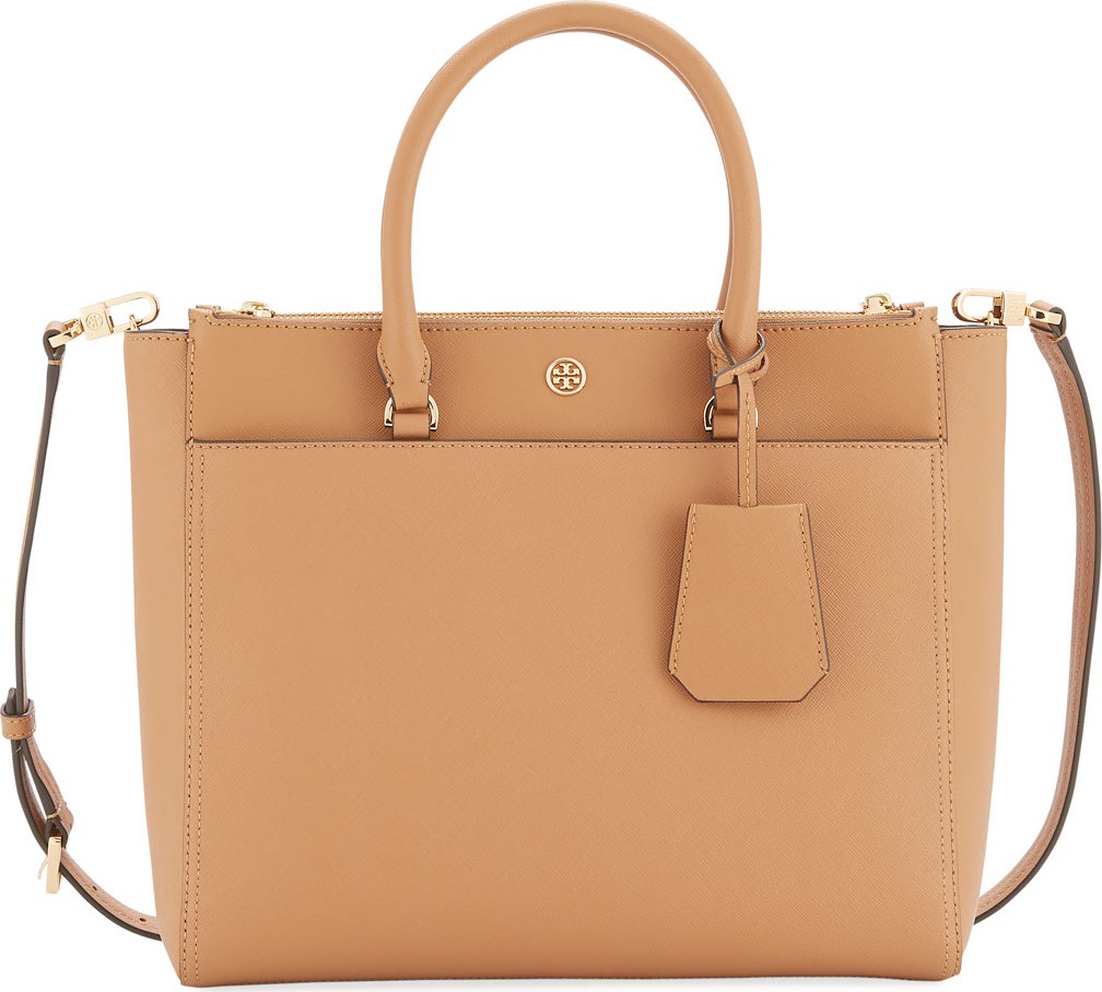 Tory Burch Robinson Large Zip-Top Tote Bag