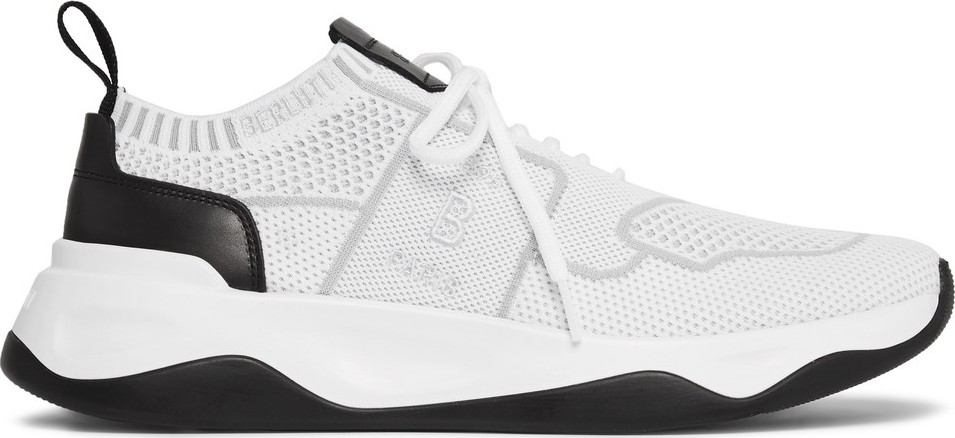 Berluti Leather-Trimmed Mesh Sneakers