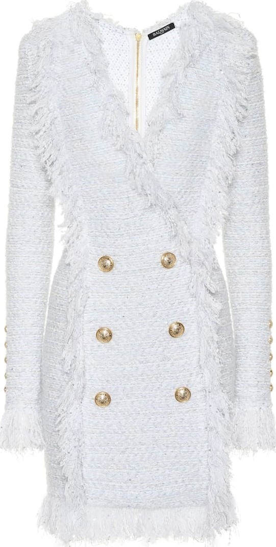 Balmain Exclusive to Mytheresa – Double-breasted bouclé dress