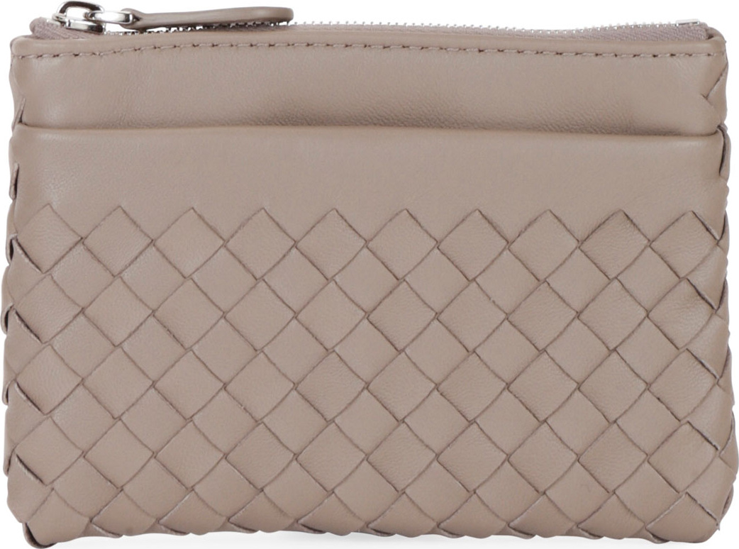 Bottega Veneta Intrecciato Zip-Top Key Pouch