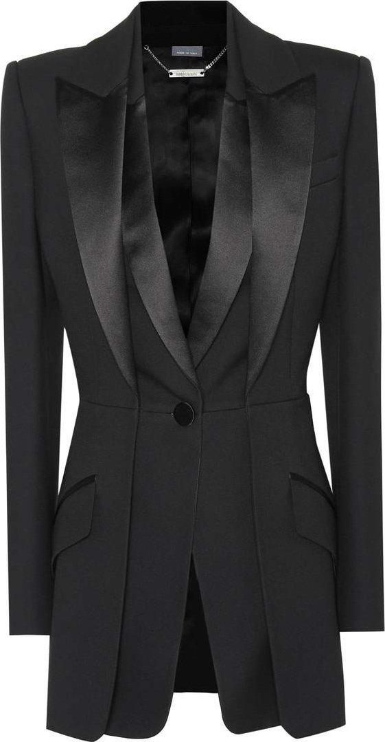 Alexander McQueen Wool and silk-blend blazer