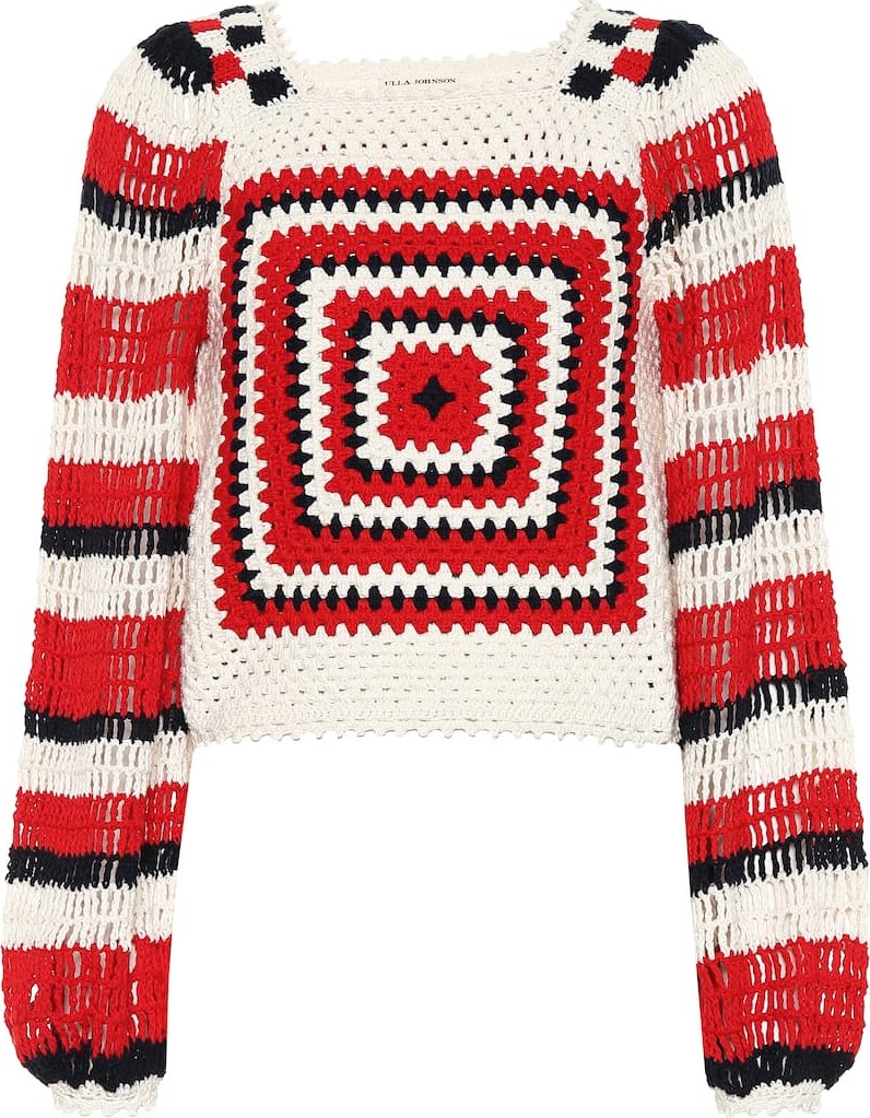 Ulla Johnson Beso cotton crochet sweater