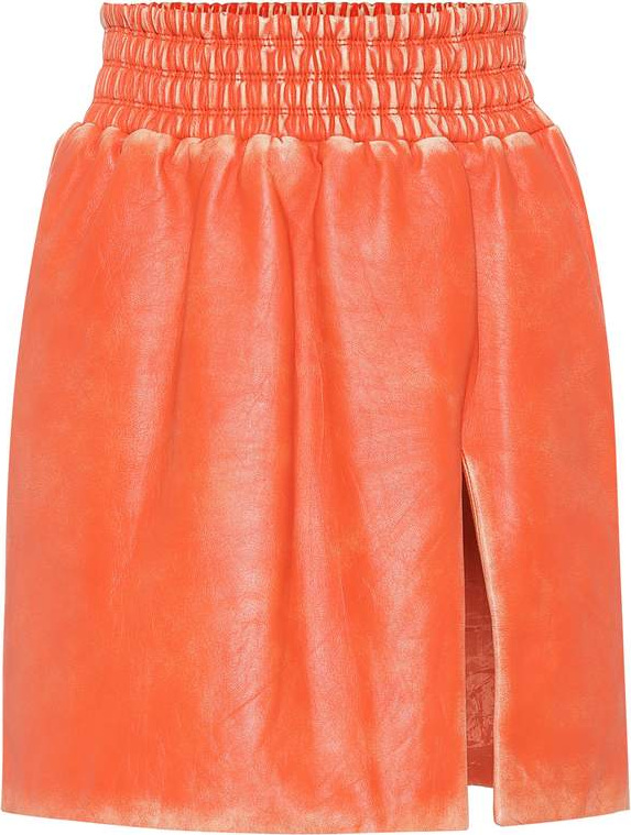 Miu Miu Leather miniskirt