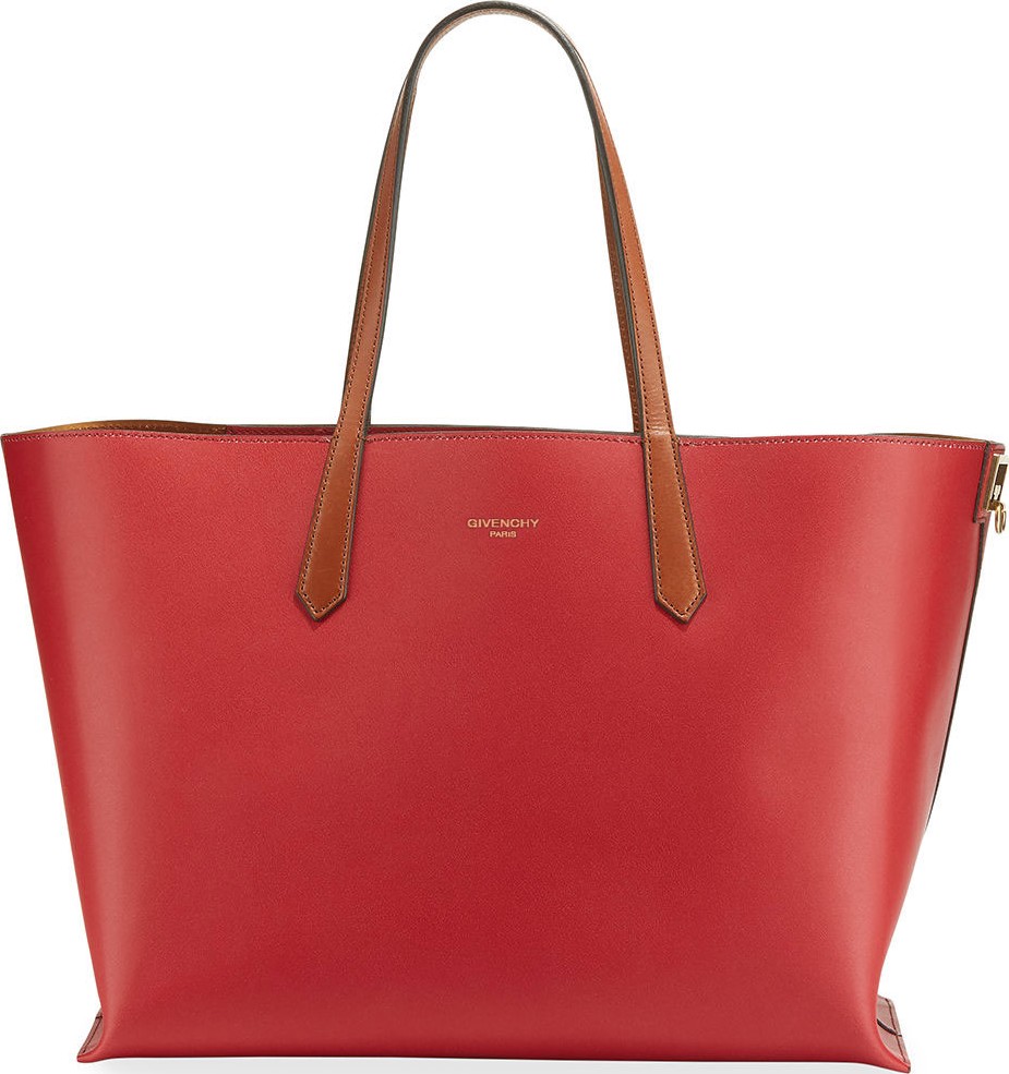 Givenchy GV Medium Smooth Leather Shopper Tote Bag