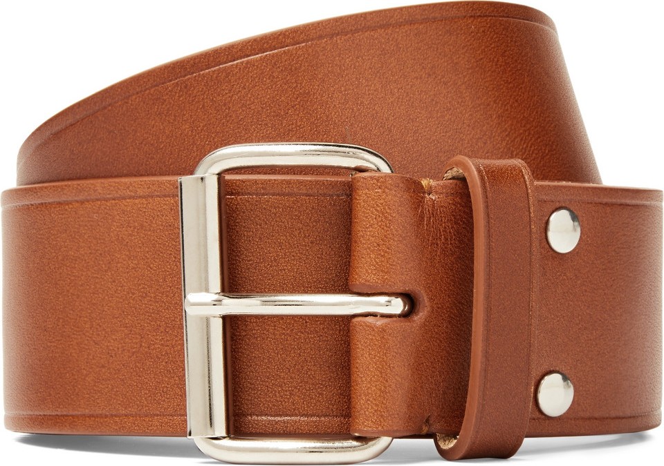 A.P.C. 4cm Brown Leather Belt