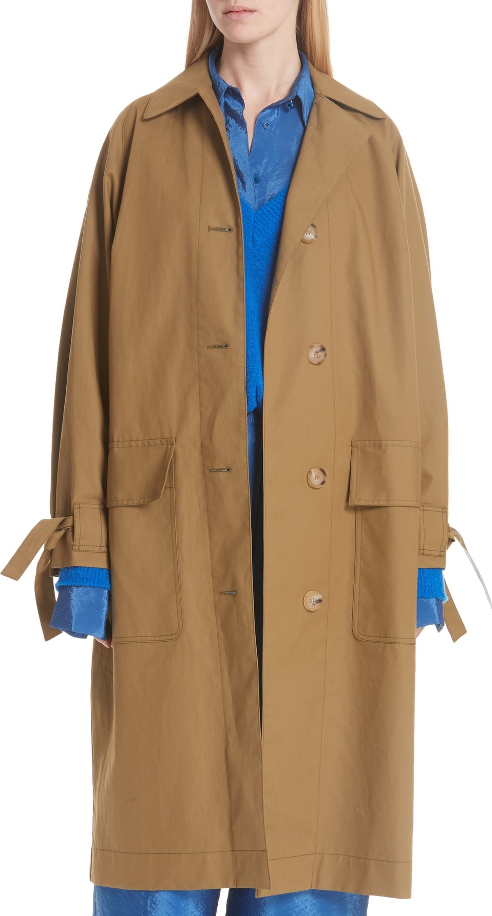 Christian Wijnants Tie Cuff Trench Coat