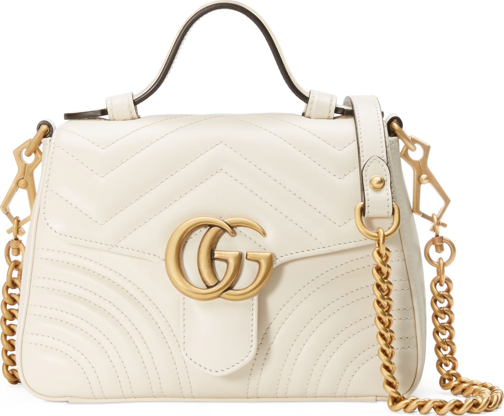 Gucci Marmont 2.0 Leather Top Handle Bag