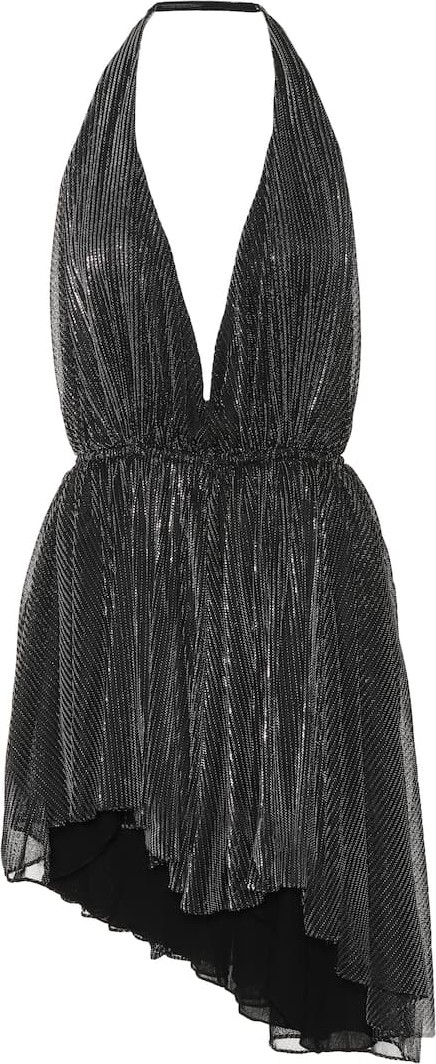 Saint Laurent Metallic minidress