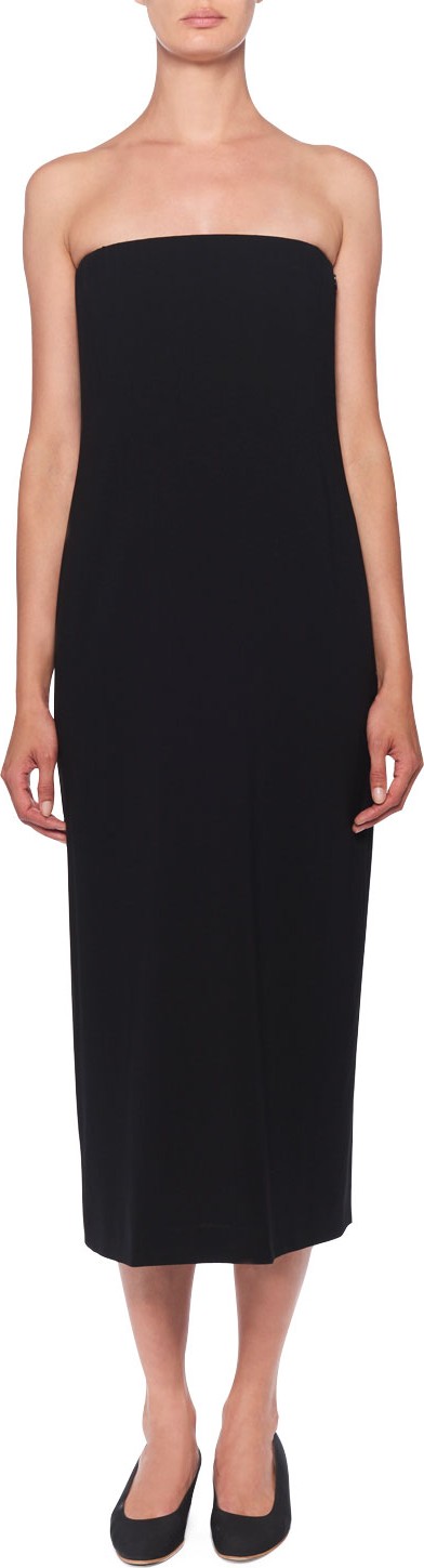 THE ROW Paola Strapless Midi Dress