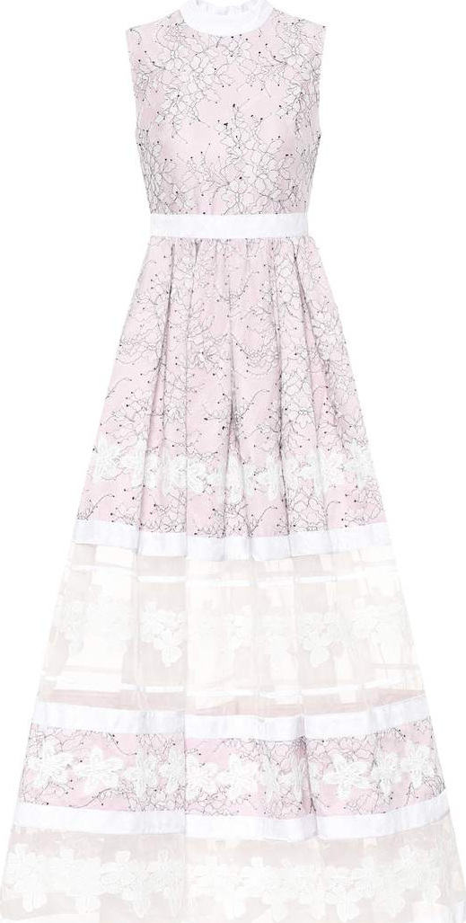 Huishan Zhang Floral lace gown