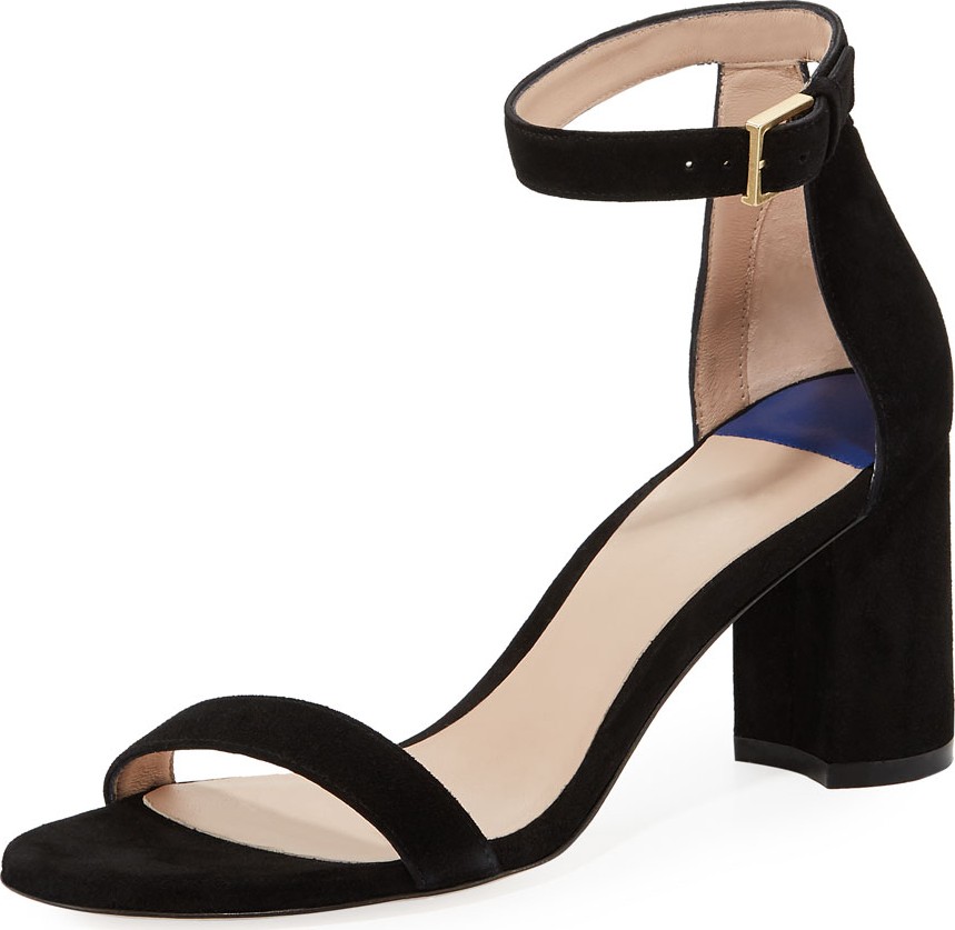 Stuart Weitzman 75LESSNUDIST Goat Leather City Sandals