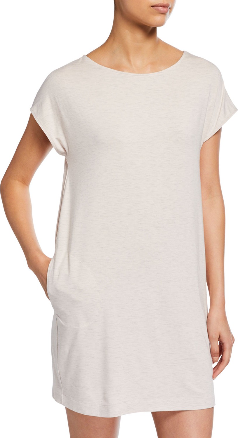 Hanro Natural Elegance Cap-Sleeve Nightgown