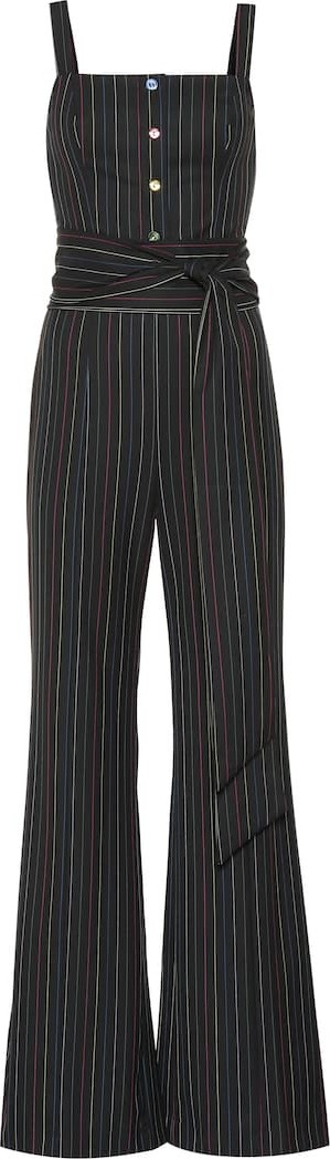 Staud Tao striped jumpsuit