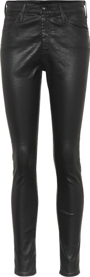 AG Jeans The Farrah coated skinny jeans