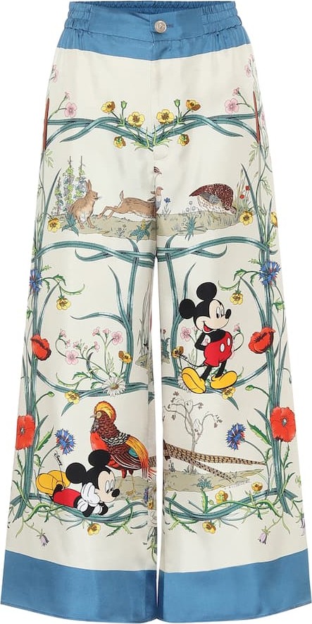 Gucci x Disney® printed silk palazzo pants
