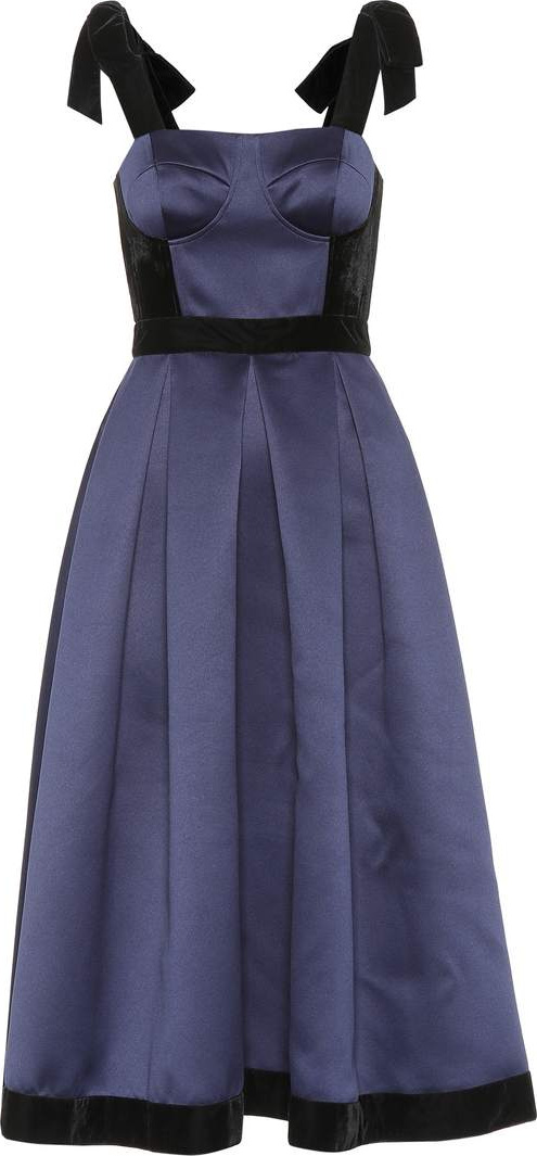 Huishan Zhang Victoria satin corset dress