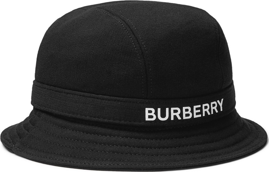Burberry London England Logo-Print Cotton-Jersey Bucket Hat