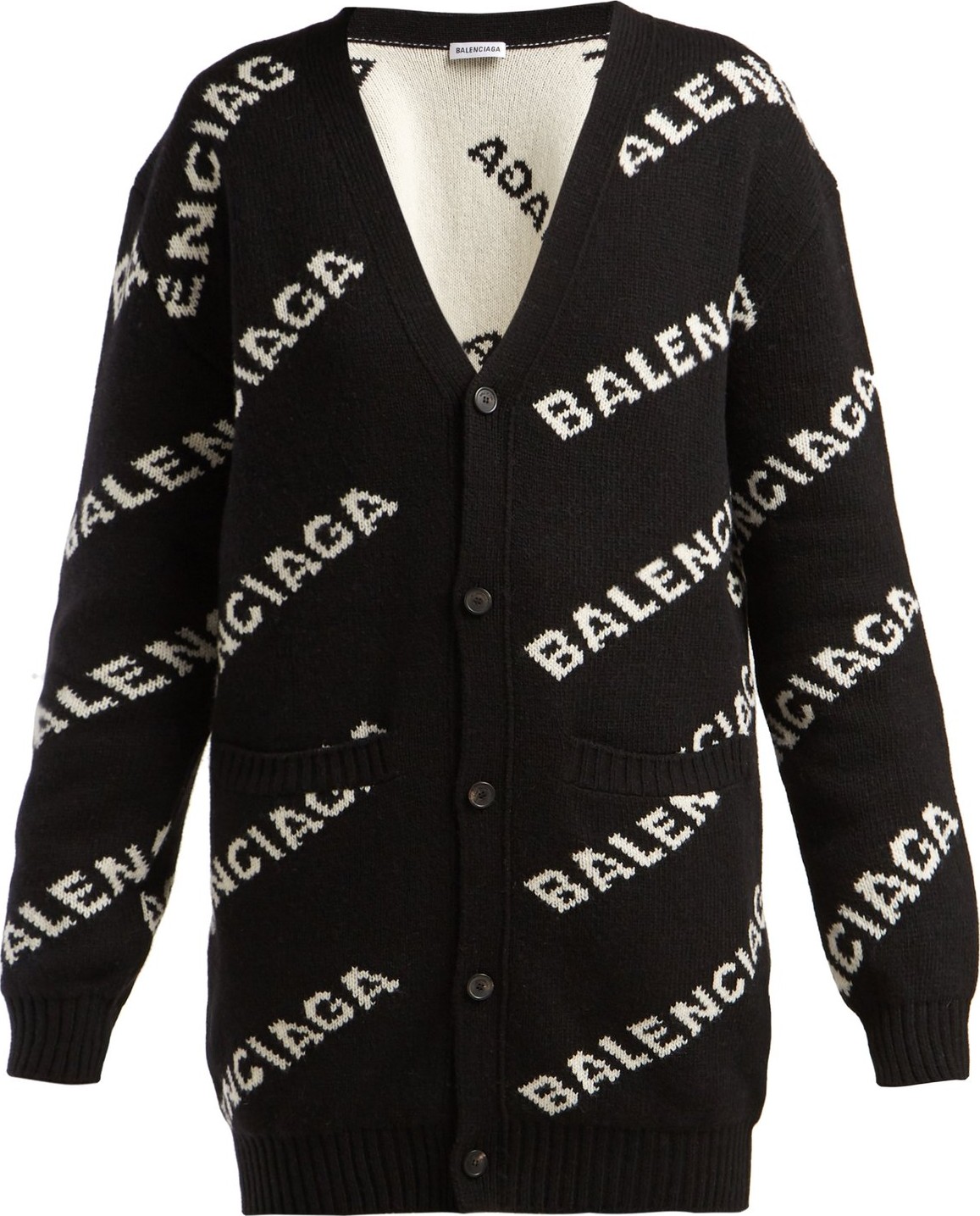 Balenciaga Logo-jacquard cardigan