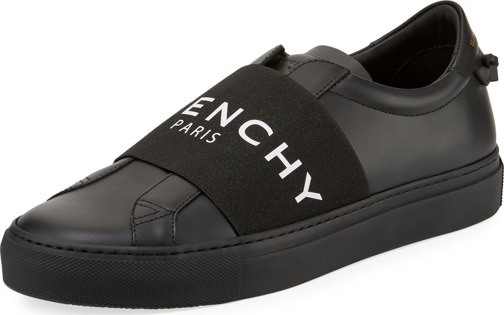 Givenchy Men's Urban Street Elastic Slip-On Sneakers, Black